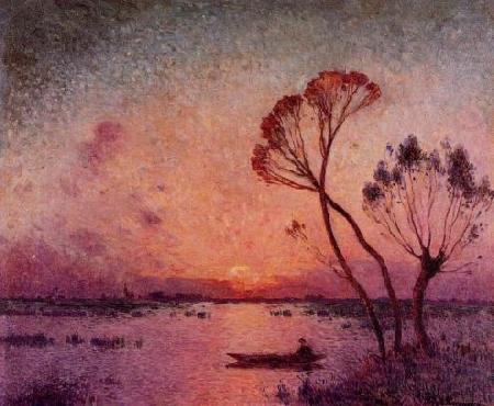 Sunset in Briere I, unknow artist